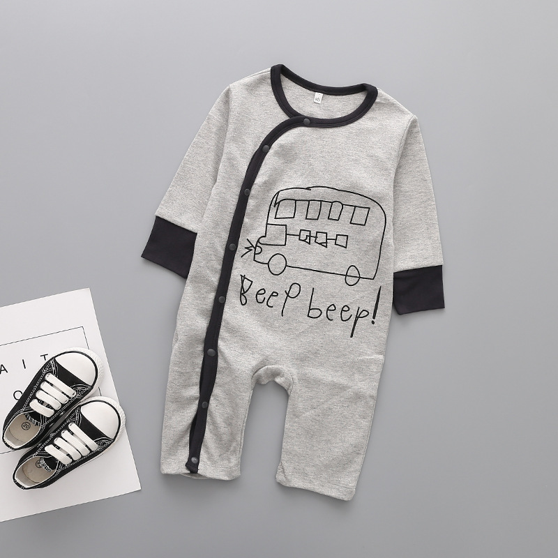 Western style baby clothing Romper Long sleeves Cotton Newborns Jumpsuit