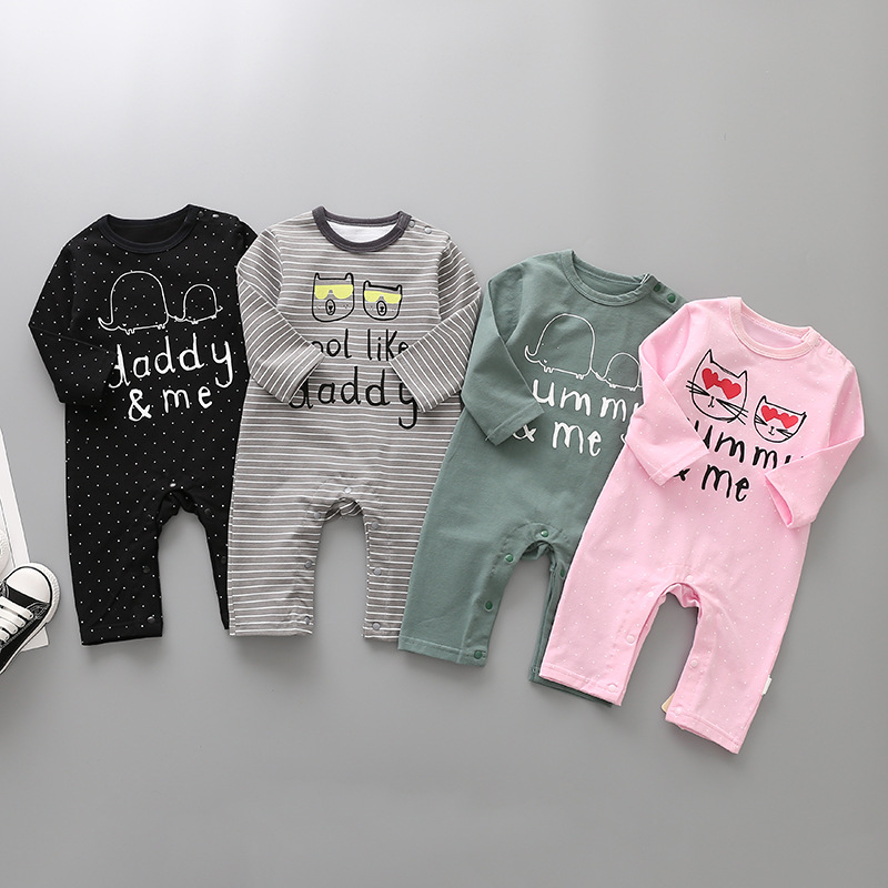 Western Style Fashion Long Sleeves Baby clothing Romper Jumpsuit Climb Clothes Apparel