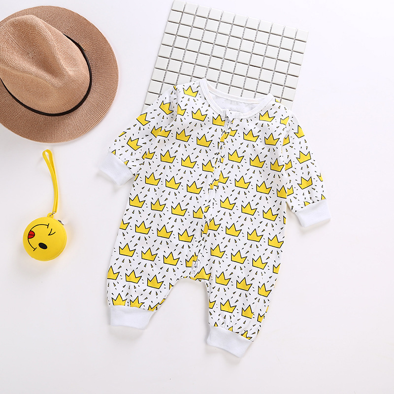 Baby Long Sleeves Romper Trend Baby Cotton Clothes Climb clothes Siamese clothing