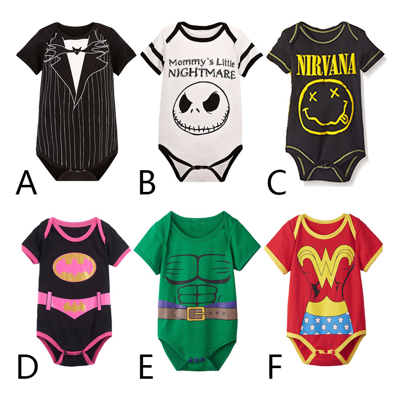 Western Style Short Sleeve Triangle Romper Baby Cotton Climb Clothes Jumpsuit Children's Wear