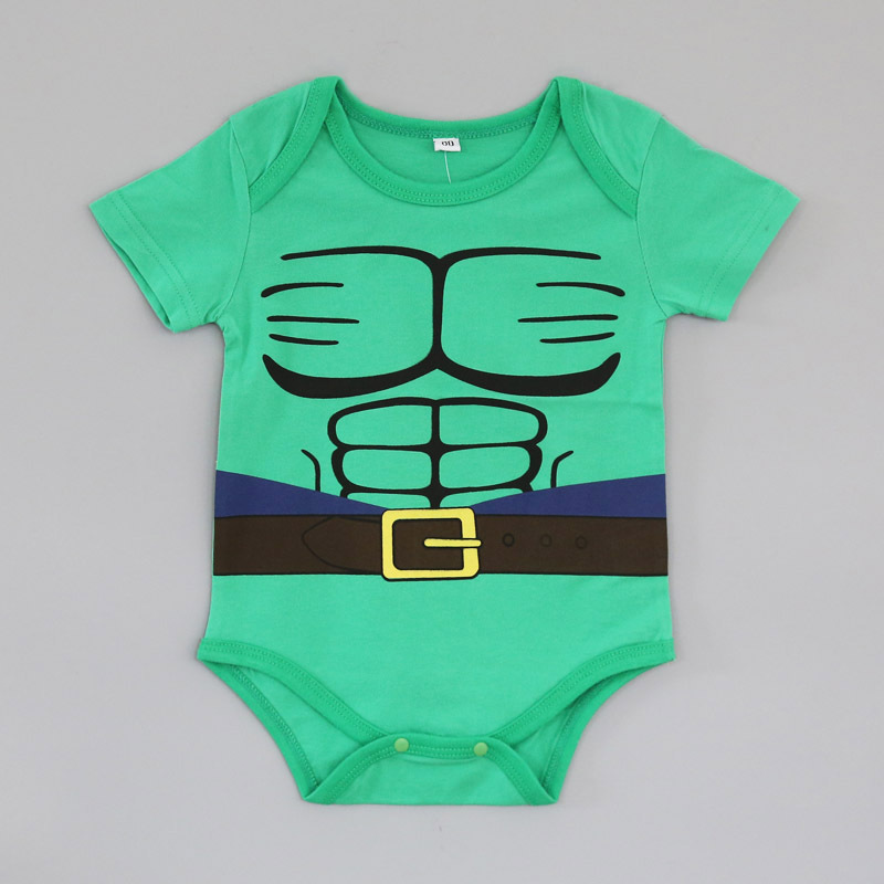 Western Style Short Sleeve Triangle Romper Baby Cotton Climb Clothes Jumpsuit Children's Wear