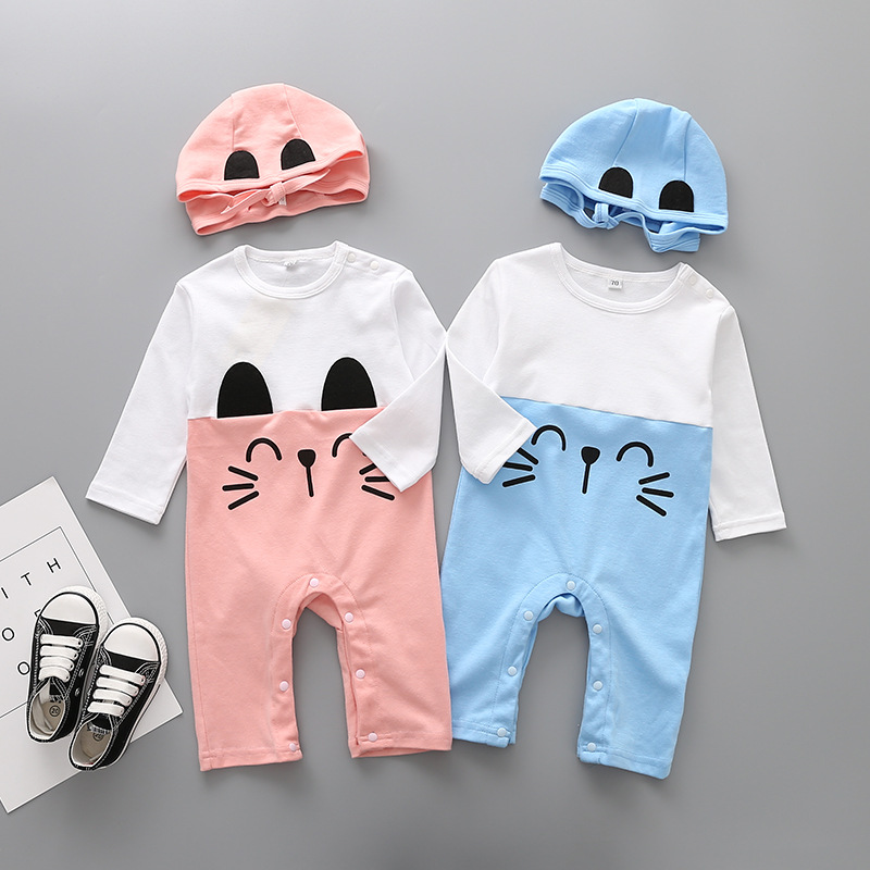 Western Style Fashion Baby Clothing Romper Long Sleeves Cotton Jumpsuit Lovely Clothing