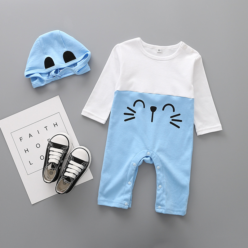 Western Style Fashion Baby Clothing Romper Long Sleeves Cotton Jumpsuit Lovely Clothing