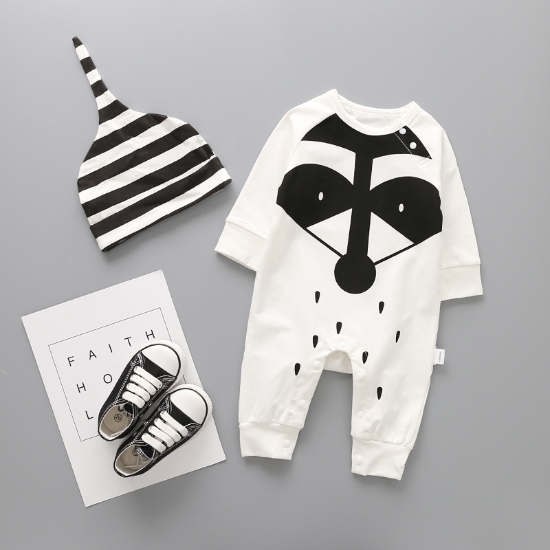Baby Fashion Clothing Printing Romper Long Sleeves Cotton Jumpsuit Clothing