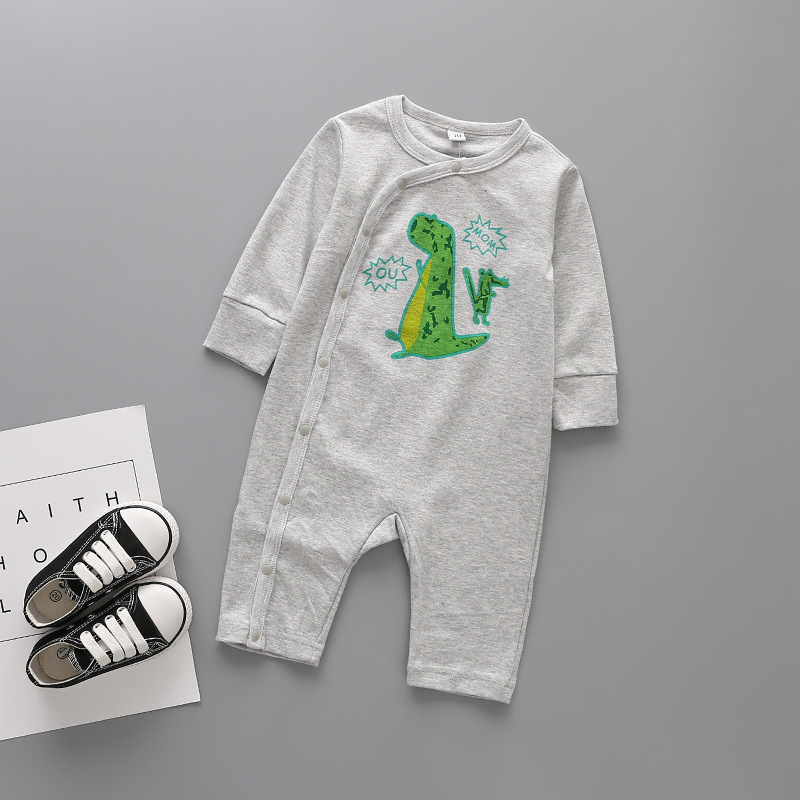 Western Style Fashion Baby Romper Climb Clothes Cotton Long Sleeves Siamese Clothing