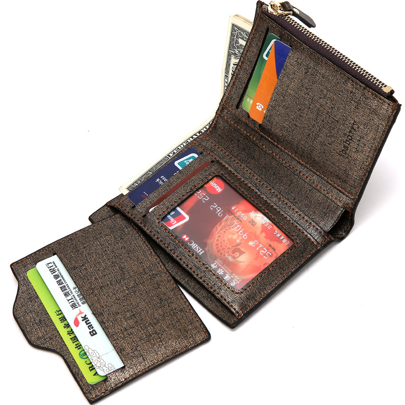 Men Fashion Classic Business Wallet Personality The New Zipper Wallet