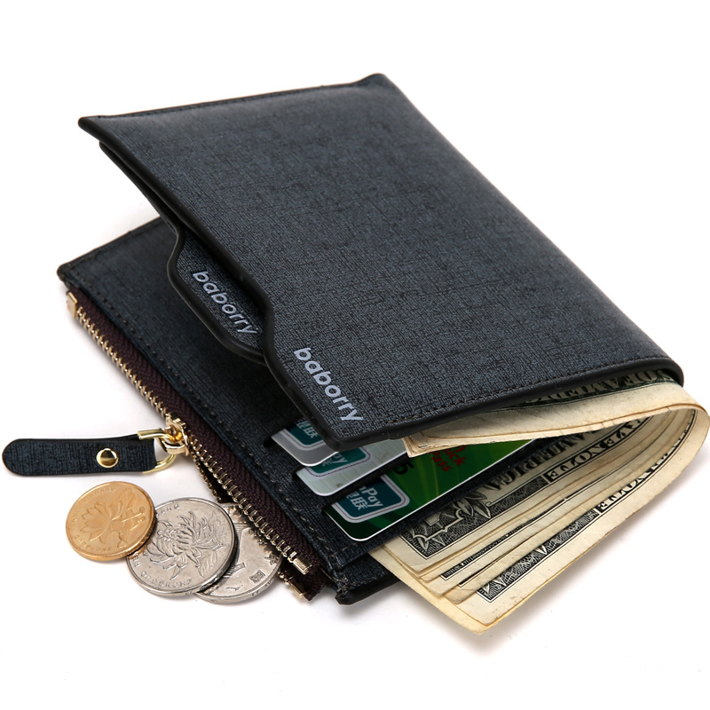 Men Fashion Classic Business Wallet Personality The New Zipper Wallet
