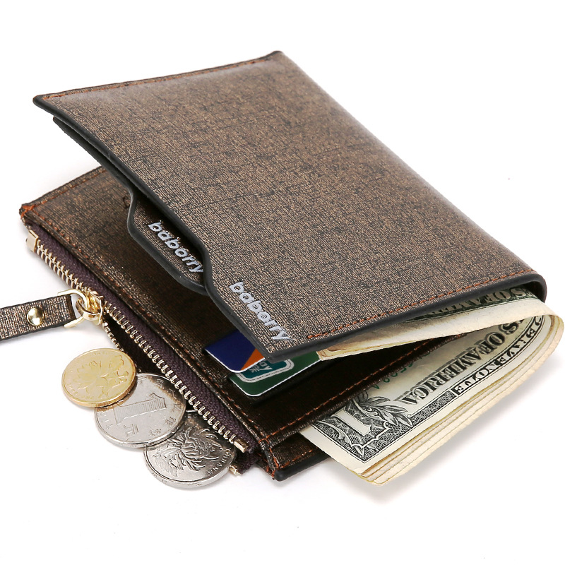 Men Fashion Classic Business Wallet Personality The New Zipper Wallet