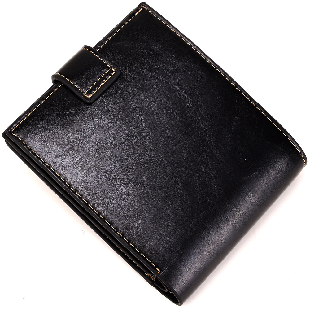 Western Style Men Wallet Short Paragraph Wallet PU Wallets Student Fashion Coin Purse