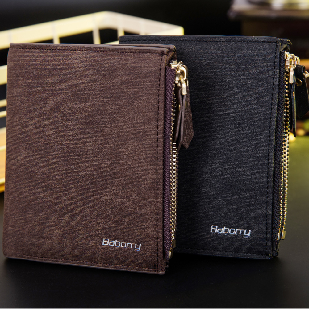 Men Fashion The New Wallet Card Package Short Paragraph Anti-radio Frequency Recognize Wallet