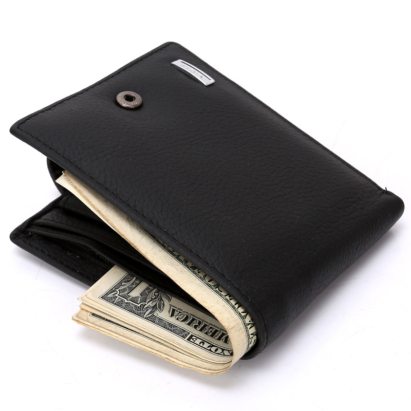 Men The New Wallet Card Package Short Paragraph Genuine Leather Business Fashion Wallet