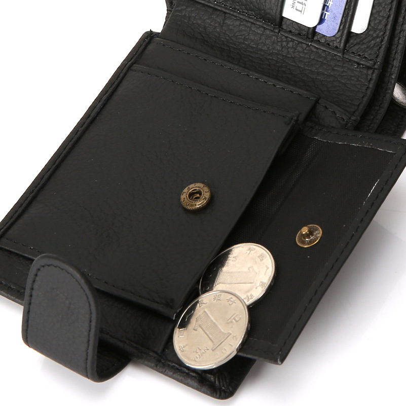 Men Fashion Genuine Leather The New Wallet Student Card Package Short Paragraph Wallet