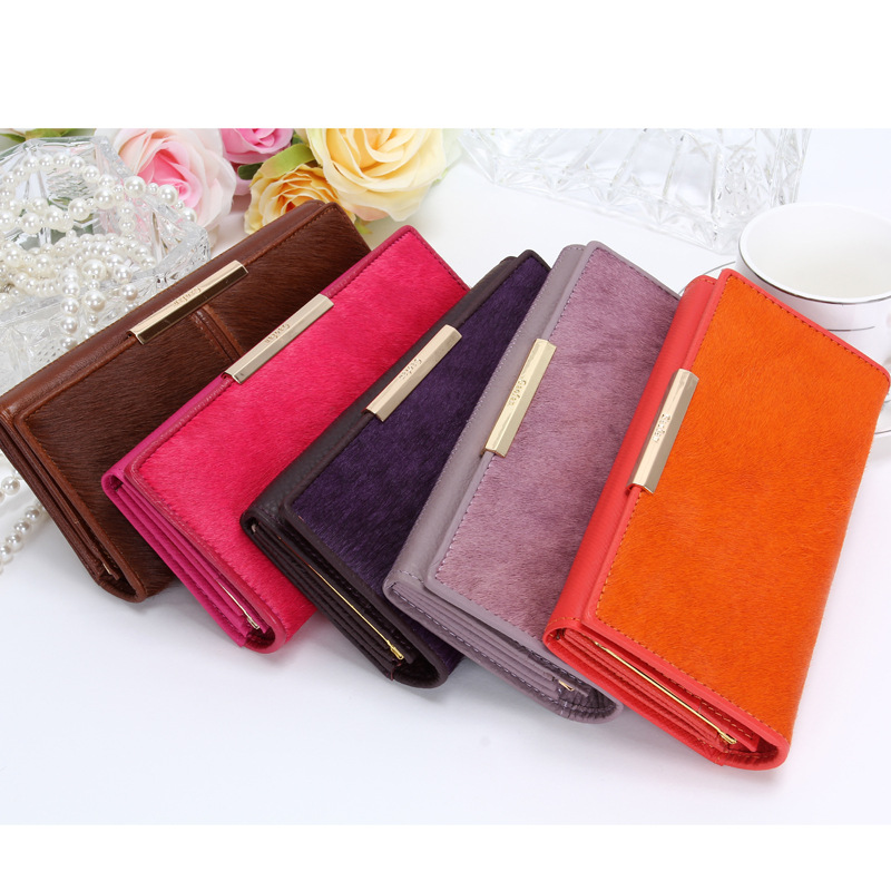 Fashion Long Section Genuine Leather Ms Wallet Clutch Female Models Trend Clutch Bag