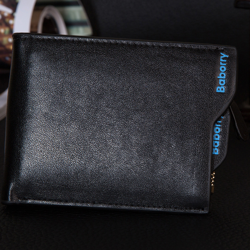 Men The New Wallet Card Package Student Fashion Personality Short Paragraph Wallet