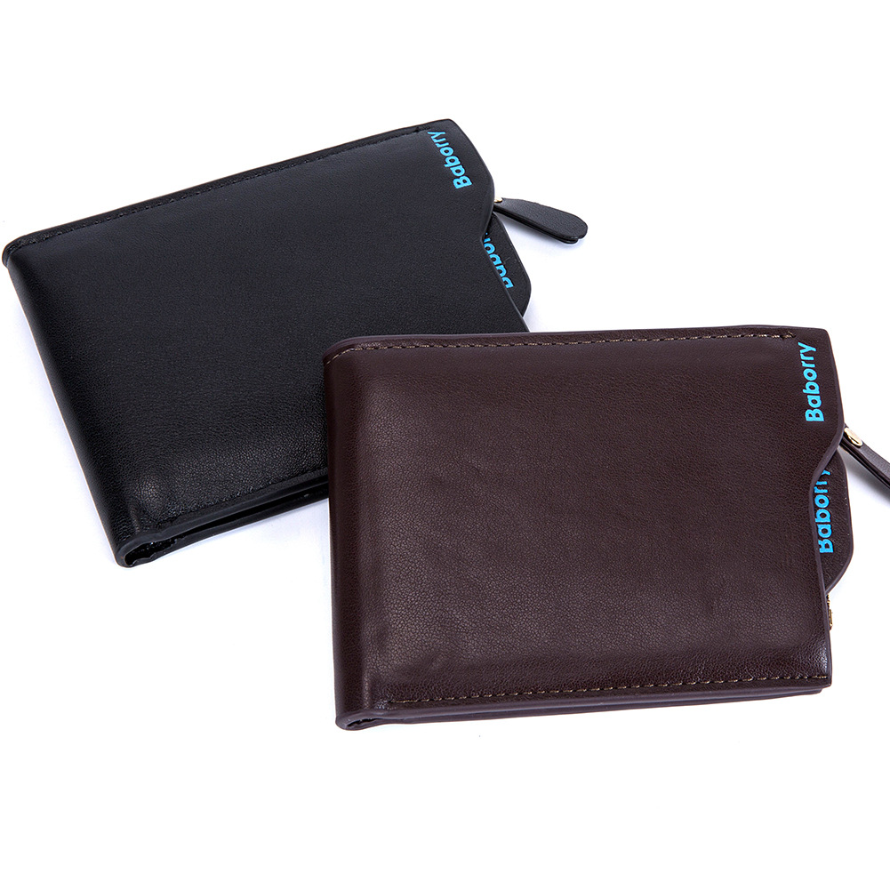 Men The New Wallet Card Package Student Fashion Personality Short Paragraph Wallet
