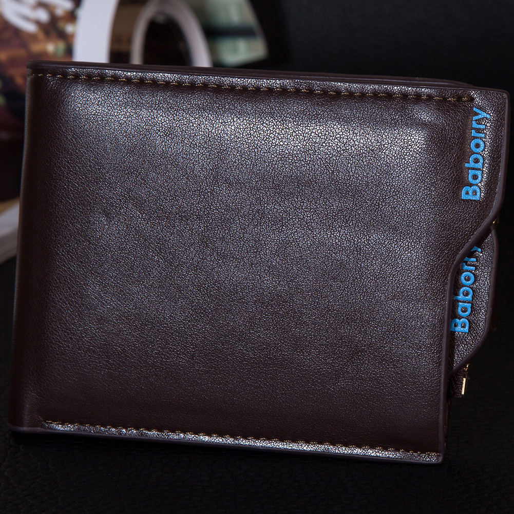 Men The New Wallet Card Package Student Fashion Personality Short Paragraph Wallet