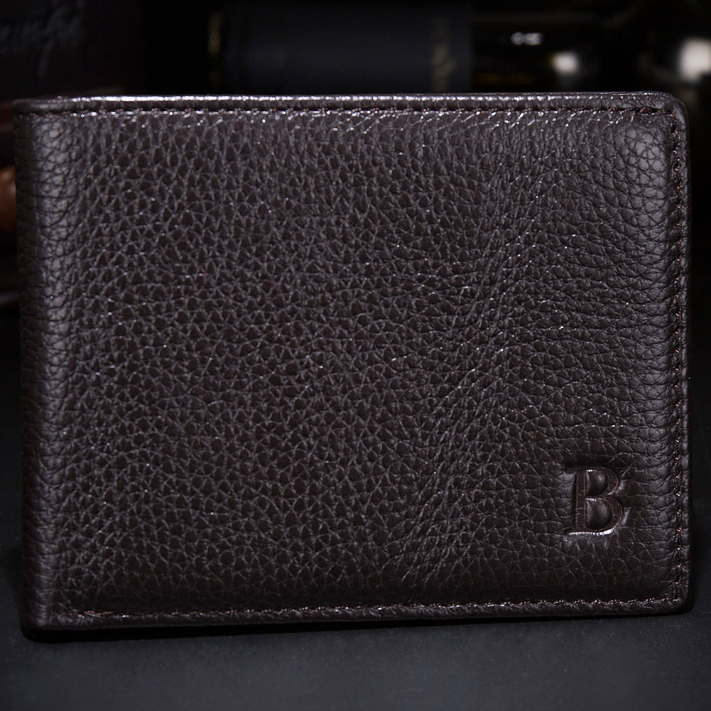 Men Wallet Cowhide Genuine Leather Wallet Coin bag Fashion Personality Wallet