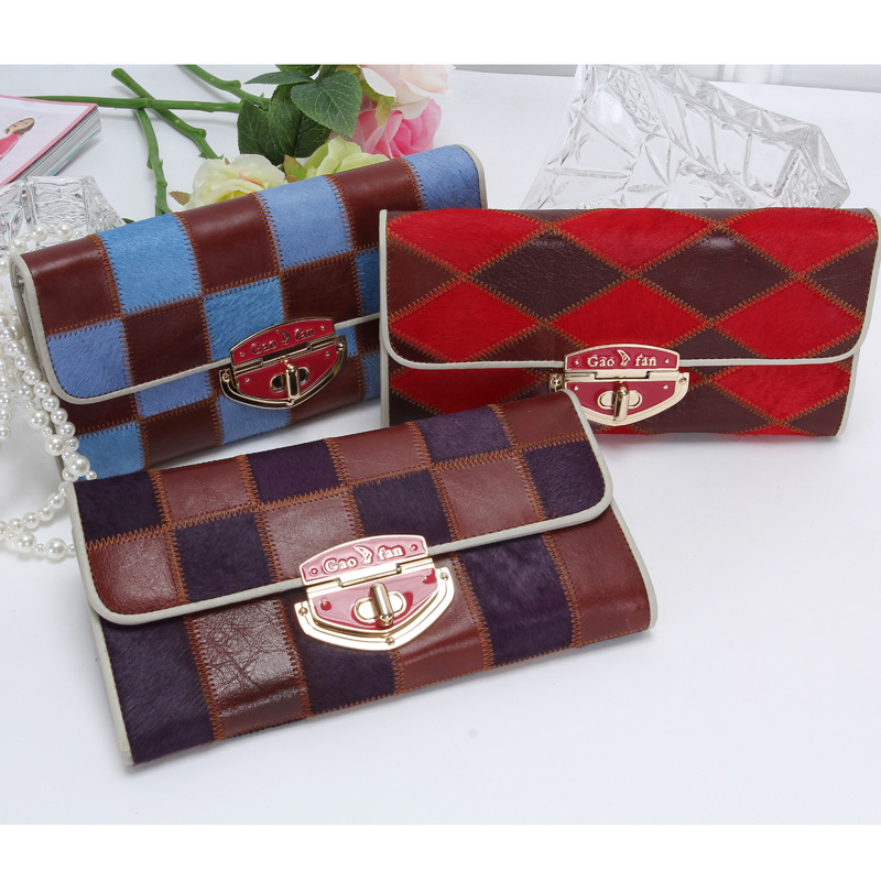 Ms Fashion Horse Hair Genuine Leather Lady Bags Ms Messenger bag Shoulder  Handbags