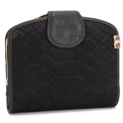 Ms Horse Hair Wallet Long Section Genuine Leather Wallet Female Models Fashion Trend Clutch bag