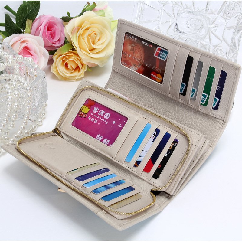 Ms Wallet Long Section Genuine Leather Clutch Fashion Female Models Trend Clutch Bag