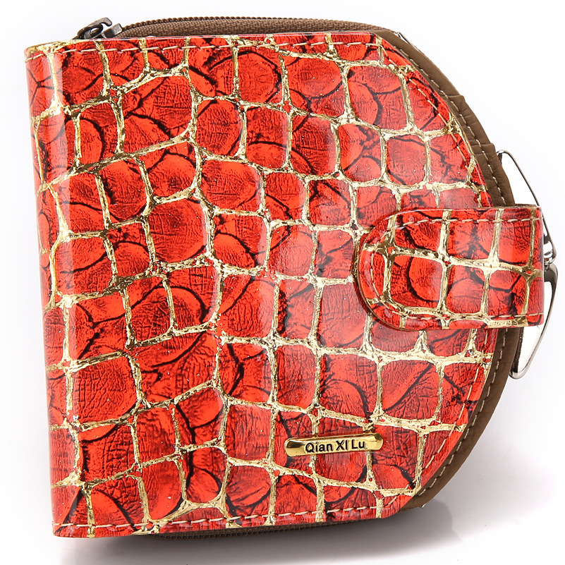 Ms Fashion Wallet Genuine Leather Ms Clutch Female Models Trend Stone Pattern Wallet