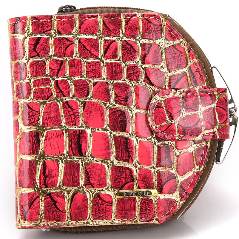 Ms Fashion Wallet Genuine Leather Ms Clutch Female Models Trend Stone Pattern Wallet