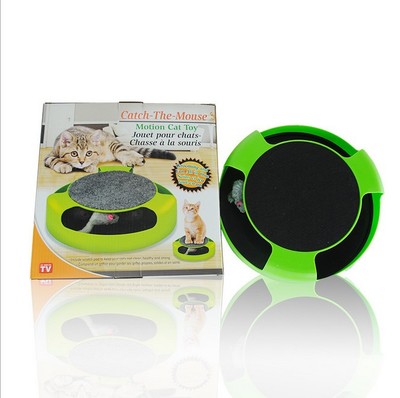 Pet Kitten Cat Toy Catch The Mouse Interactive Cat Training Play Activity Game System