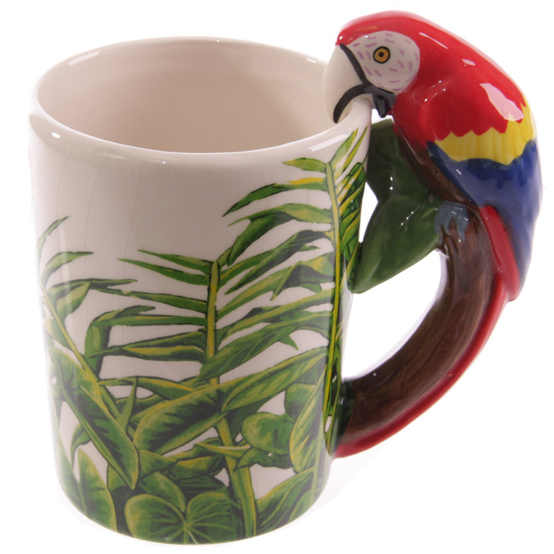 Lovely Three-dimensional Birdie Ceramics Mark Cup Drinking Glass Hand Painted 3D Animal Cup