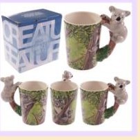 Lovely Three-dimensional Birdie Ceramics Mark Cup Drinking Glass Hand Painted 3D Animal Cup