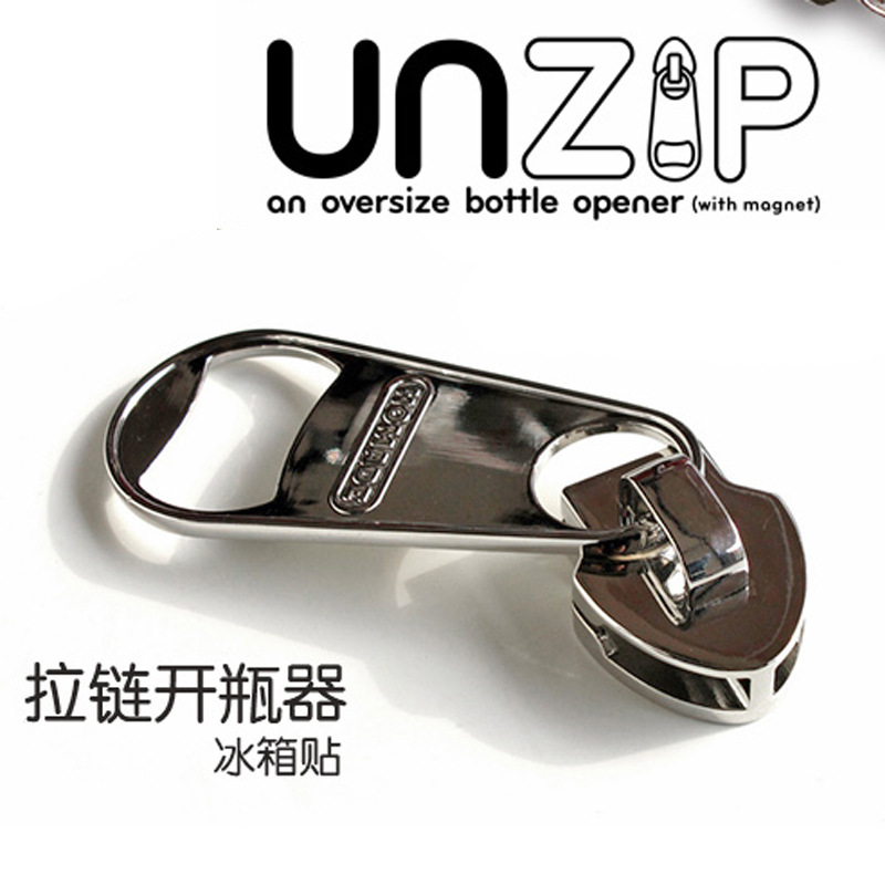 Creative Magnetic Zipper Corkscrew Fridge Stickers Creative Zipper Buckle Corkscrew