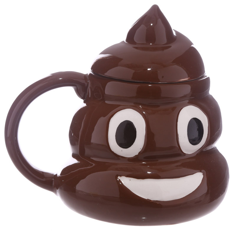 Color Random  Spoof Funny Whole Person cup Expression Cup Ceramics Mug With Cover Coffee Cup