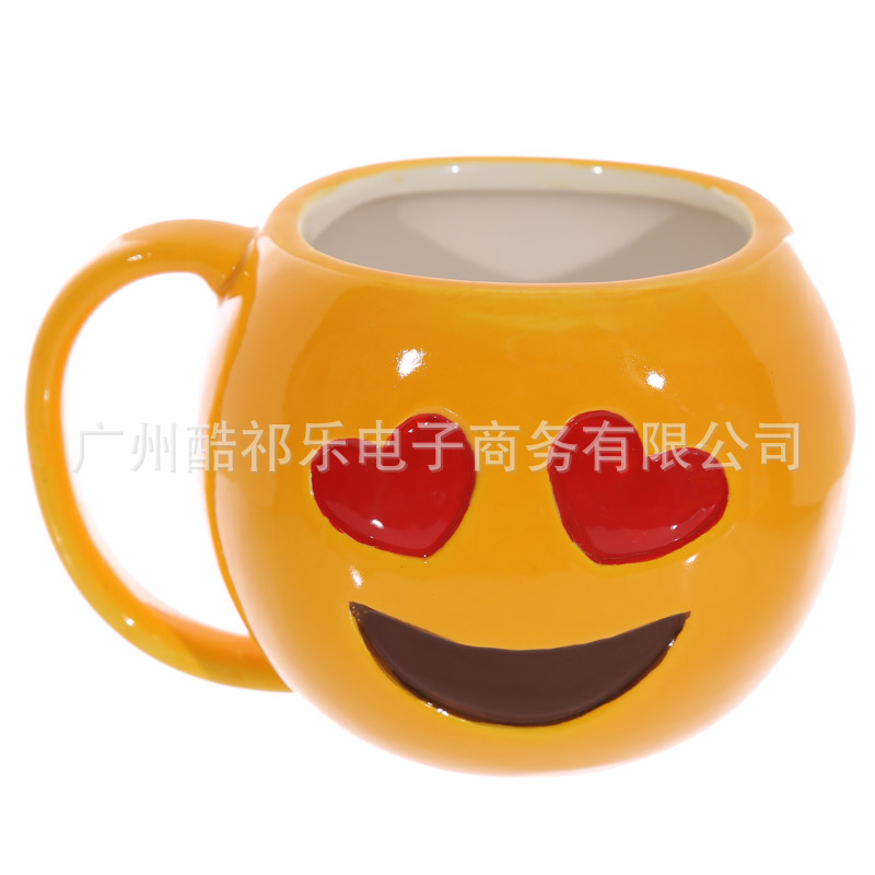 Color Random  Spoof Funny Whole Person cup Expression Cup Ceramics Mug With Cover Coffee Cup
