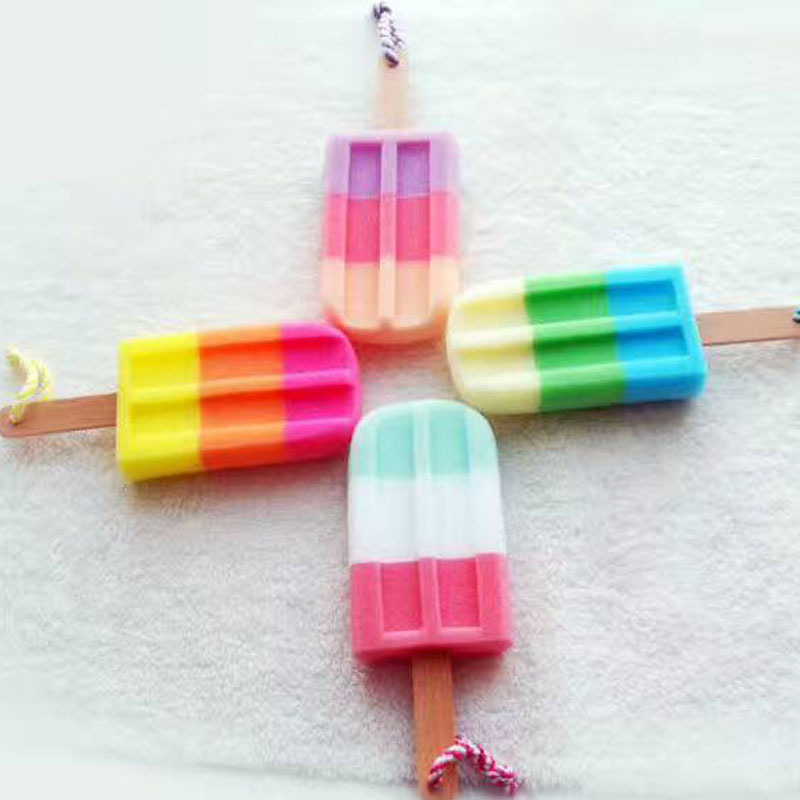 Cream Popsicles Tusi Type Long Handle Bath Flowers Rub back Scrub Bath ball Take a Bath Supplies