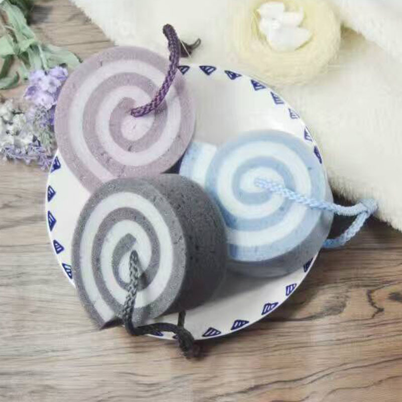 Cream Popsicles Tusi Type Long Handle Bath Flowers Rub back Scrub Bath ball Take a Bath Supplies