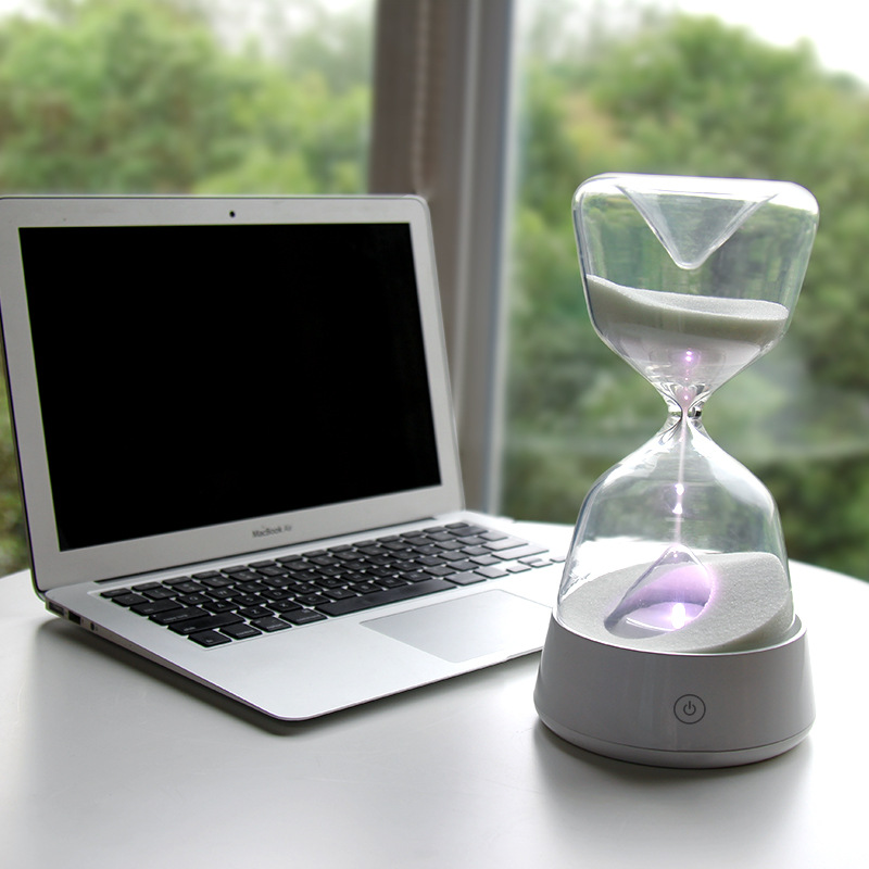 Romantic USB Charge Hourglass light Touch Dimming Hourglass With sleep lights