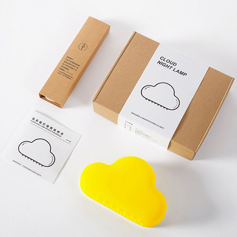 Muid Clouds USB Charge Led Night light intelligent Voice Control Touch induction Bedside Lamp