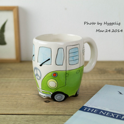 Puckator Hand Painted Ceramics Bus Cup Retro Car Mug   Coffee Cup Cartoon cup