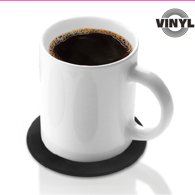 Classic Retro Record Coaster Vinyl CD Insulation pads Personality Coffee Shop Bar Cutlery mat