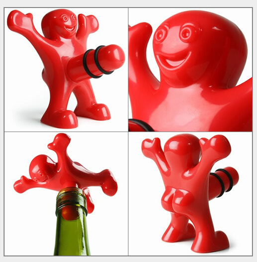 Creative Big Two Wine Stopper Practical Bottle Seal tool Spoof Type Made Wine Stopper  Kitchen Restaurant Supplies