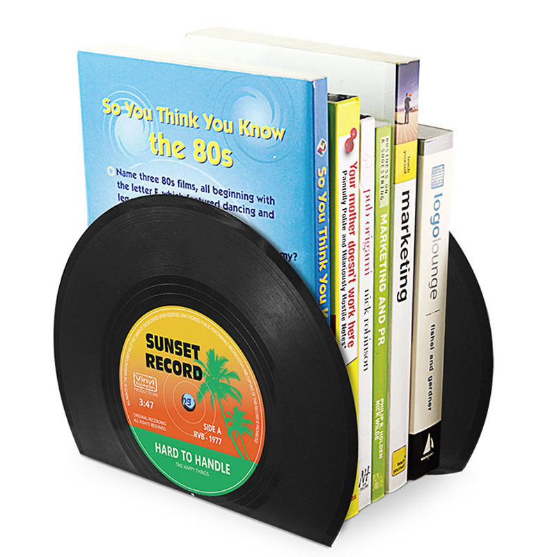 Creative Retro Vinyl Record book By the Book Stand Modern Simple Home Decoration CD Discs Book block