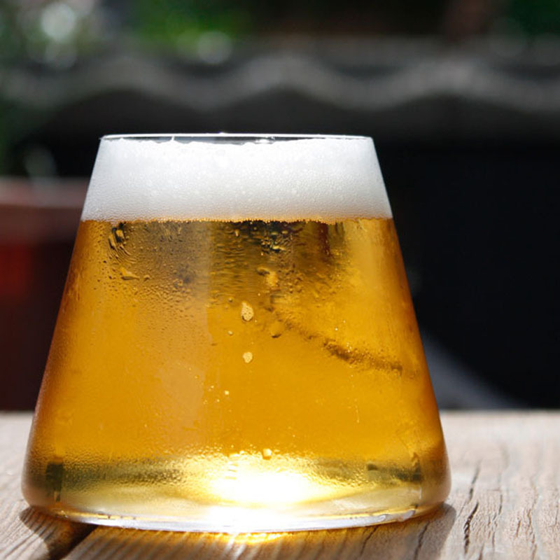 Creative Drinking Glass Mount Fuji Beer Mugs High Boron Juice cup Birthday Present Kitchen Dining  bar