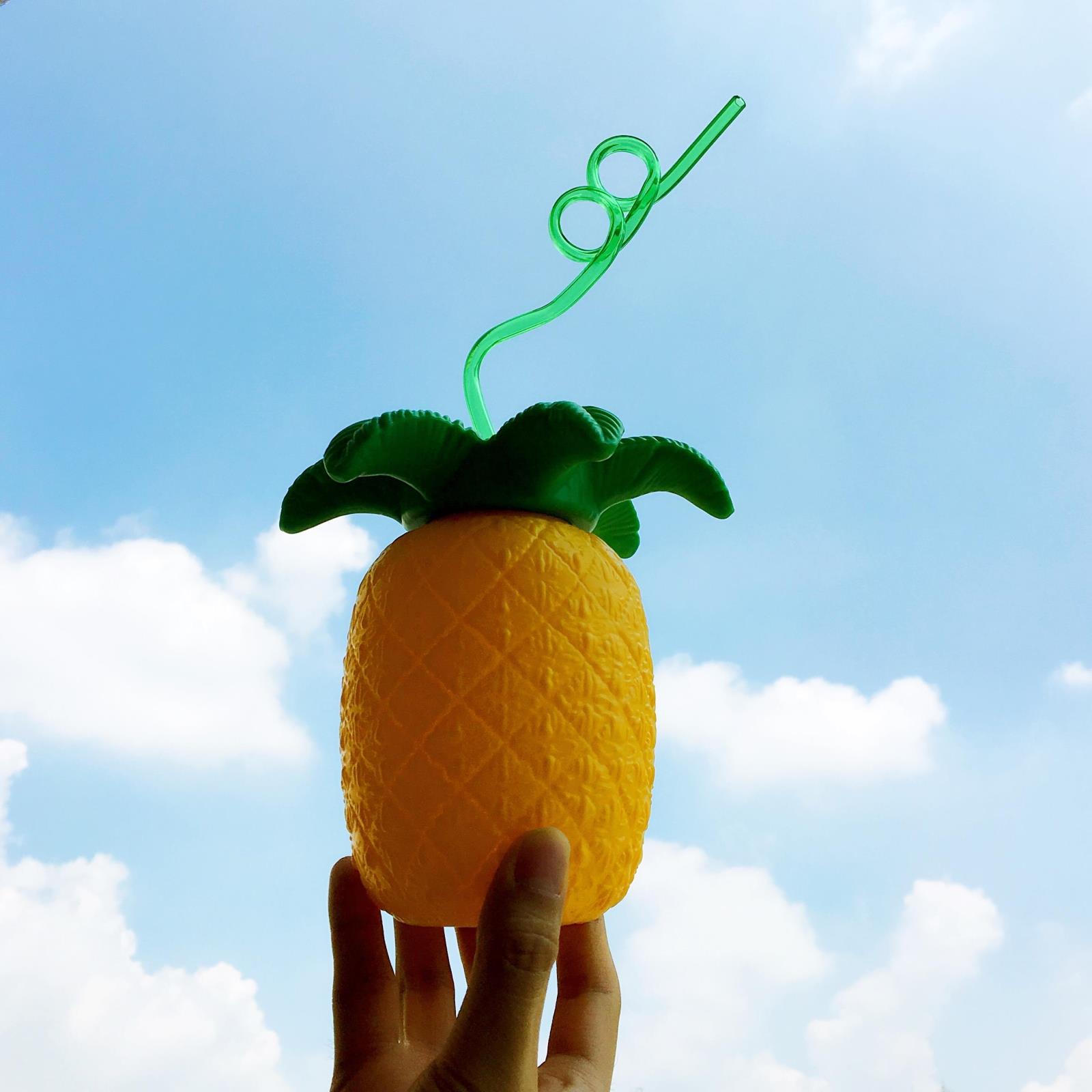 Creative The New Fruit Watermelon Pineapple Straw Cup Child fruit Kettle