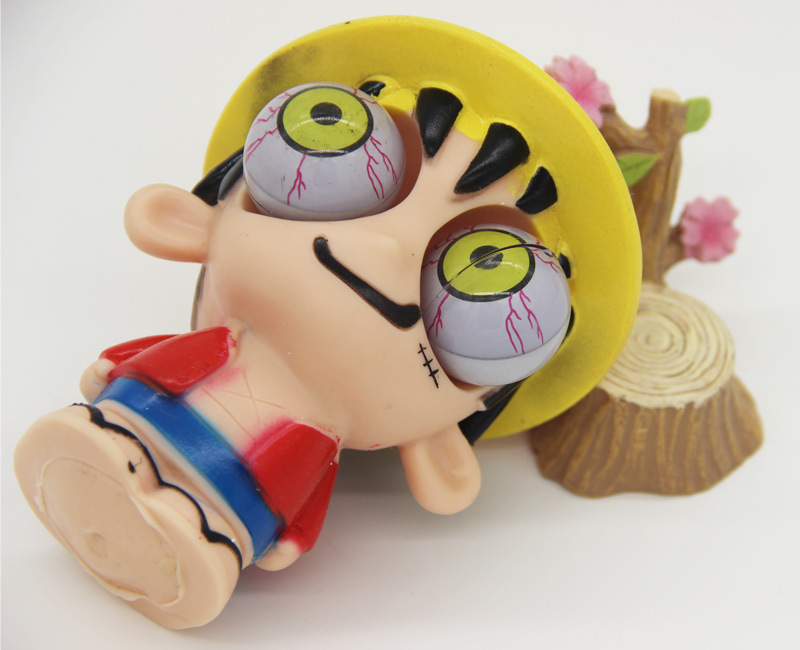 Vent Spoof Burst Eyes toy Wolf One Piece Variety Cartoon Tricky Winking Doll toy