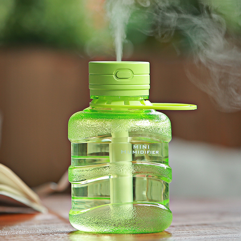 Mini Bucket Humidifier USB Student Dorm Room Fog Volume Color Night light Simple Humidifier