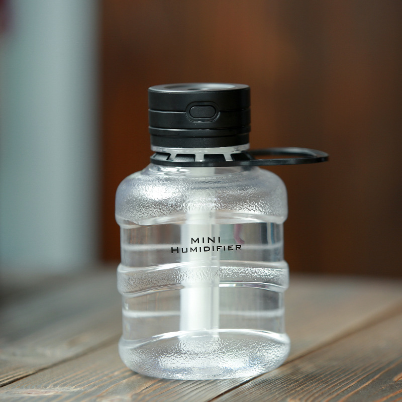 Mini Bucket Humidifier USB Student Dorm Room Fog Volume Color Night light Simple Humidifier