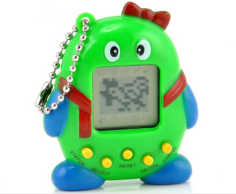 QQ Penguin Type Electronic Pet Game Console Classic Mini Handheld Game Console