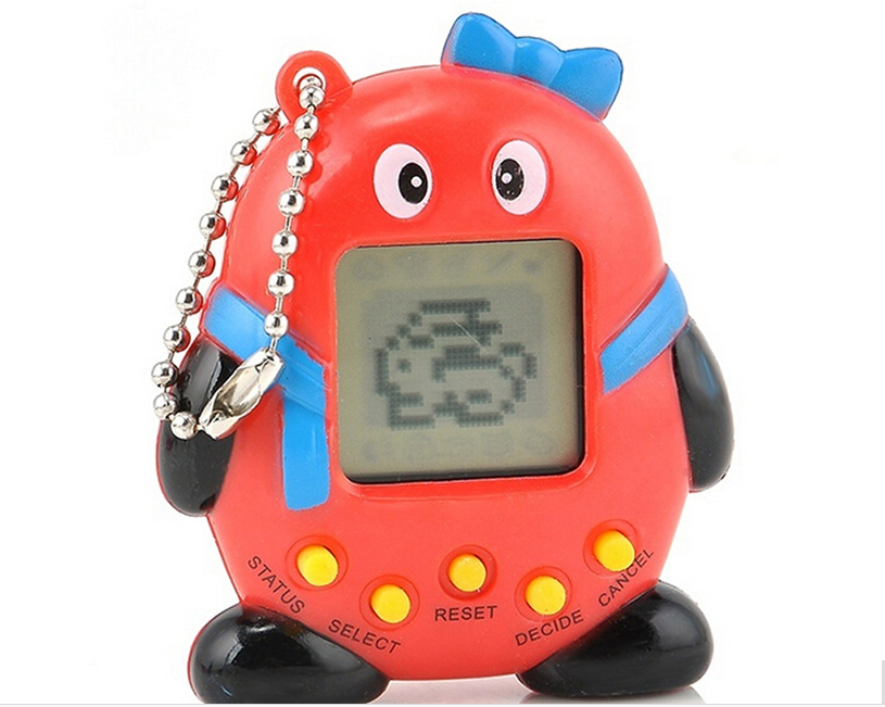 QQ Penguin Type Electronic Pet Game Console Classic Mini Handheld Game Console