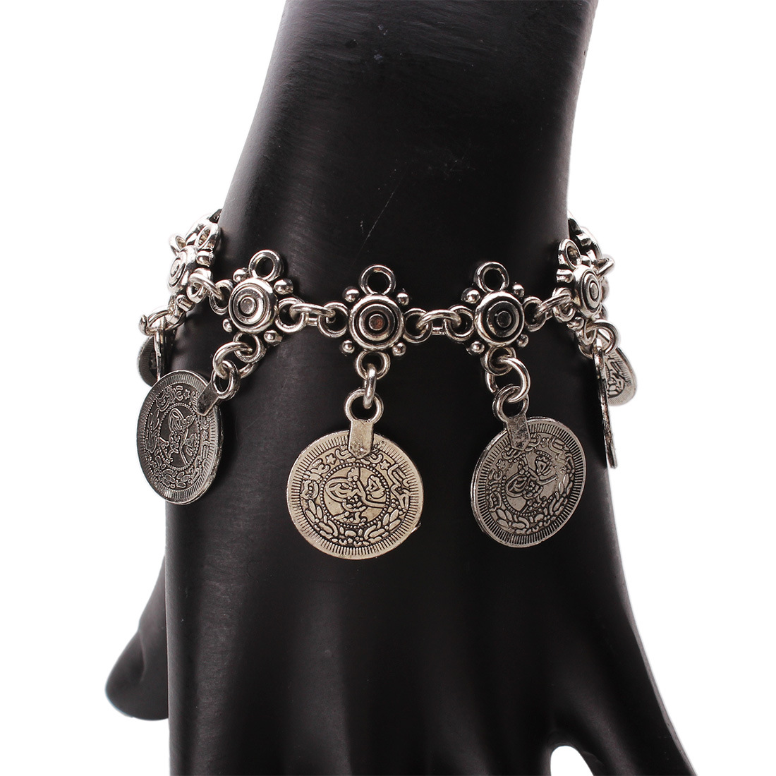 Western Style Fashion Retro Geometry Coin tassel Necklace Necklace Clavicle Chain Bracelets