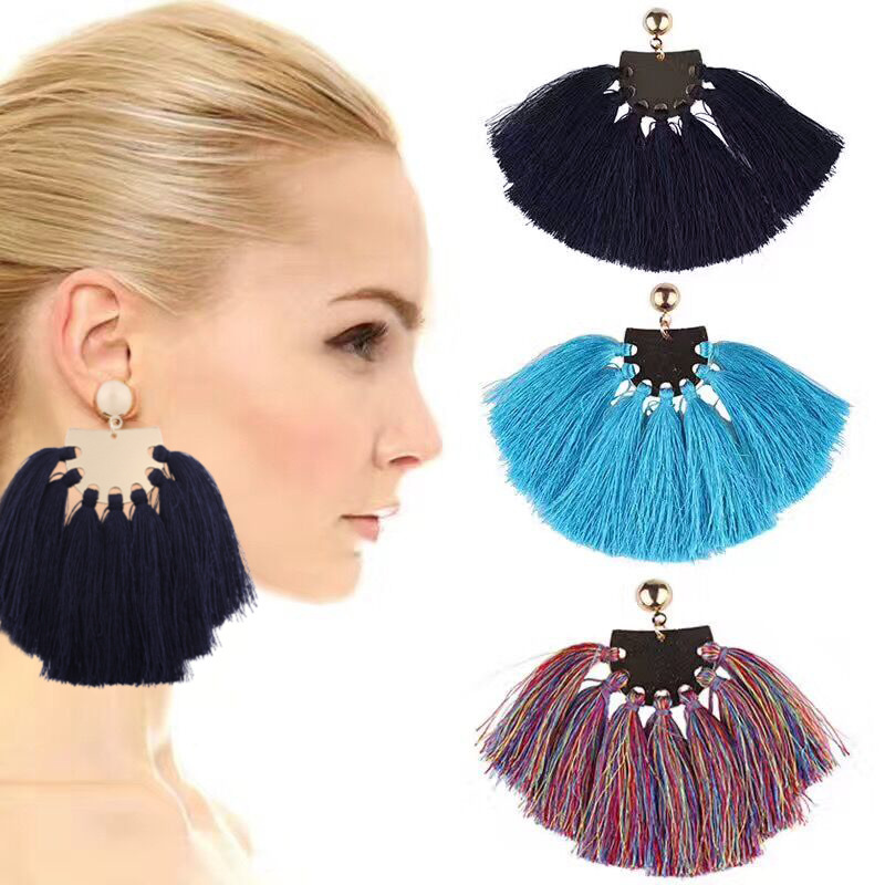 Western Style The New Accessories Fashion trend Personality tassel Sector Earring