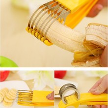 Stainless Steel Banana Slicer Fruit Cutter Chopper Sausage Cucumber Vegetable